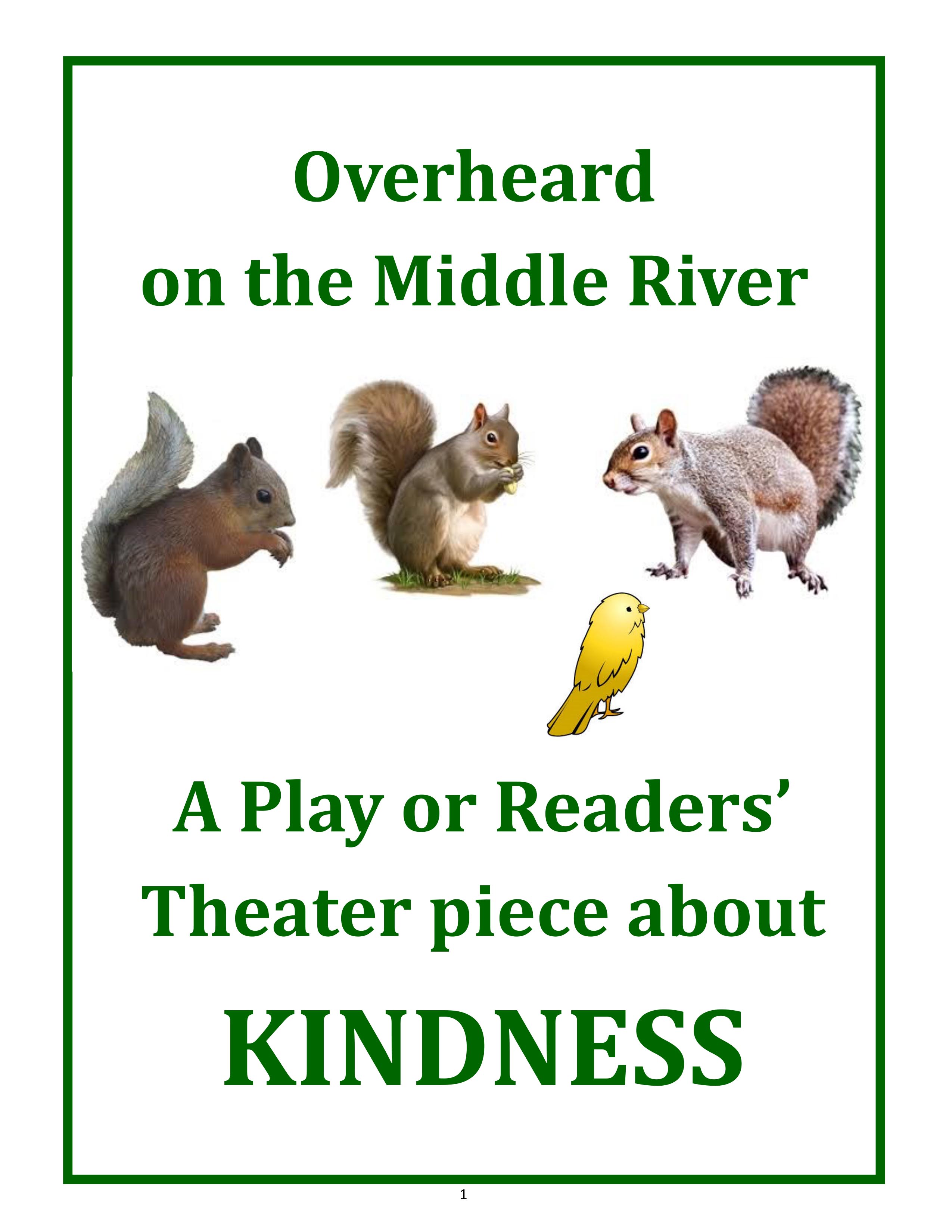 Overheard on the Middle River play script cover