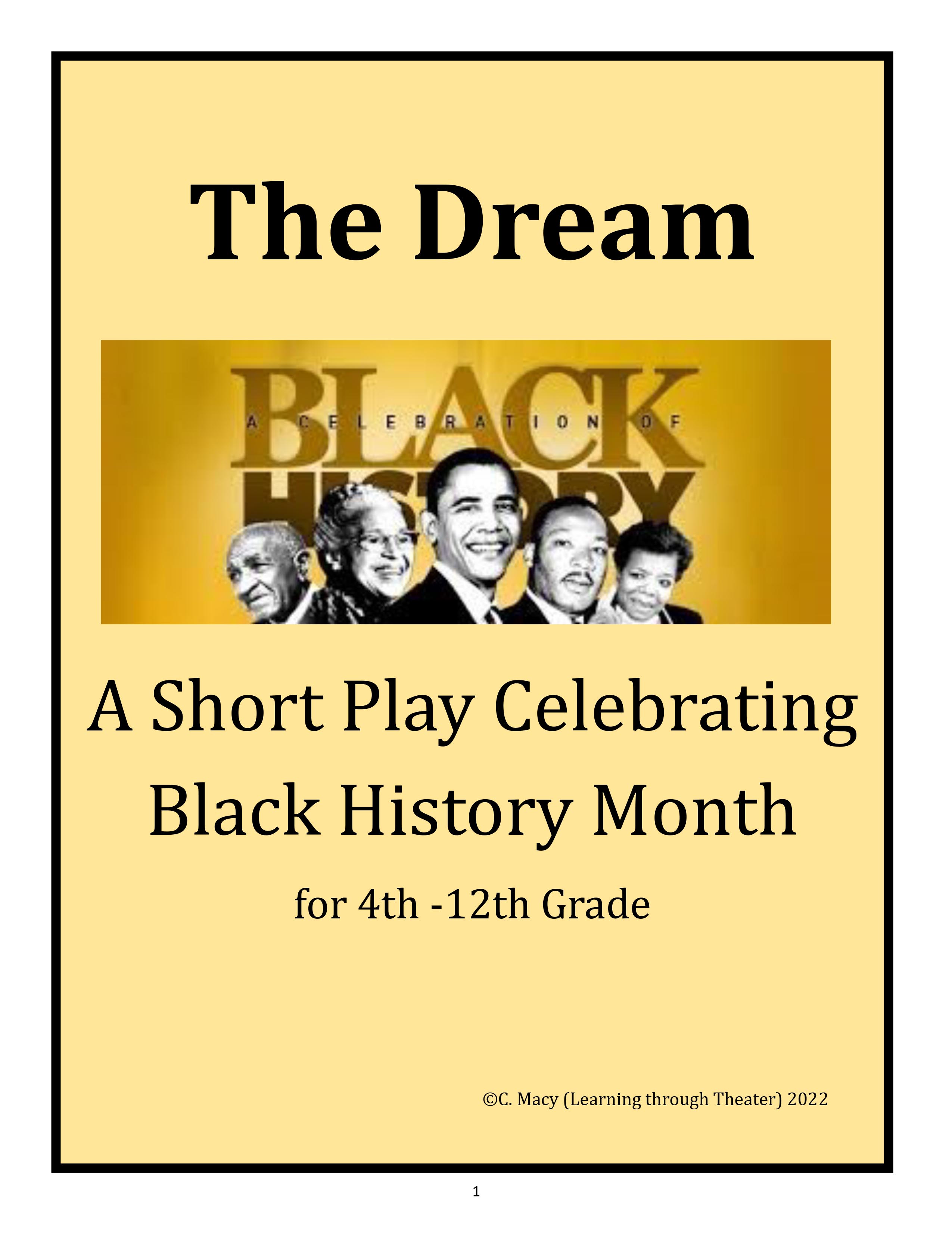 The Dream play script cover